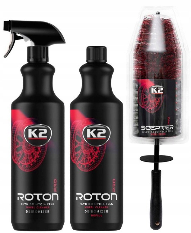 K2 ROTON PRO ŻEL DO FELG 1L + REFILL + K2 SCEPTER