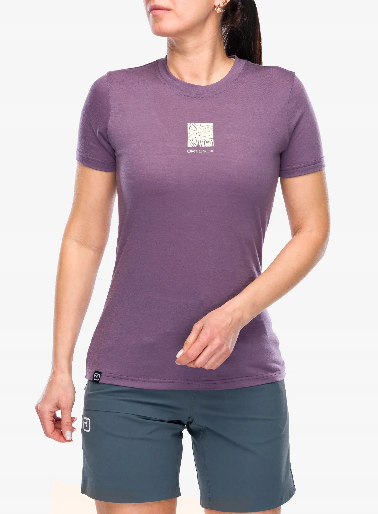 Dámská merino košile Ortovox 120 Cool Tec Abstract Ts wild berry S