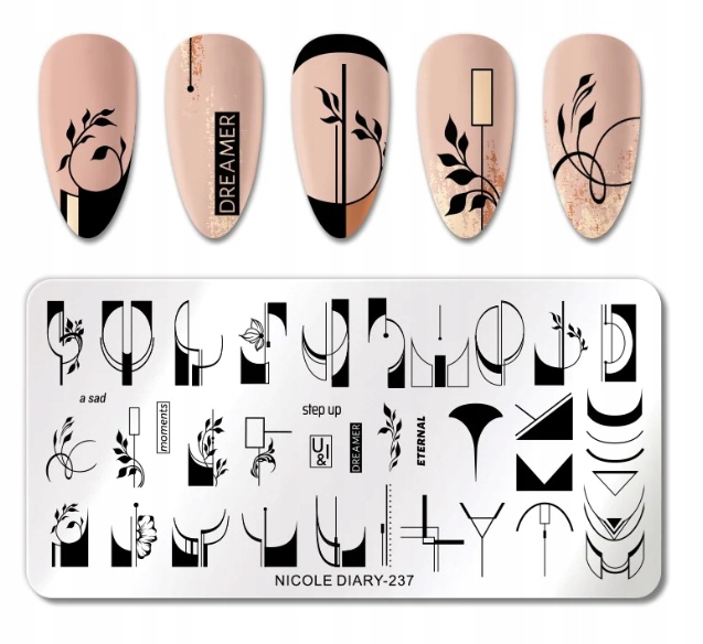 NICOLE DIARY - Blaszka do Stempli - ND-237 Marka inna marka
