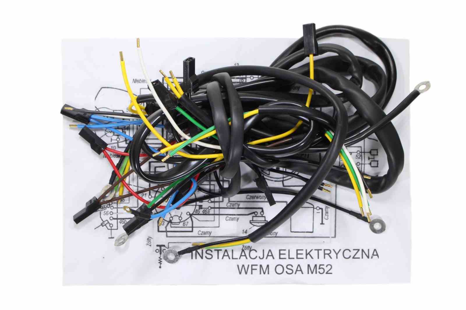 INSTALACJA ELEKTRYCZNA WFM OSA M52 CZARNA ML