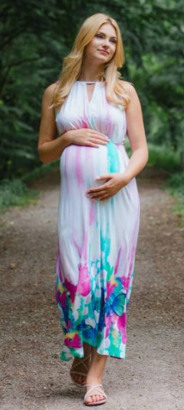 MYTUMMY DŁUGA SUKIENKA CIĄŻA KARMIENIE EVA MAMA L