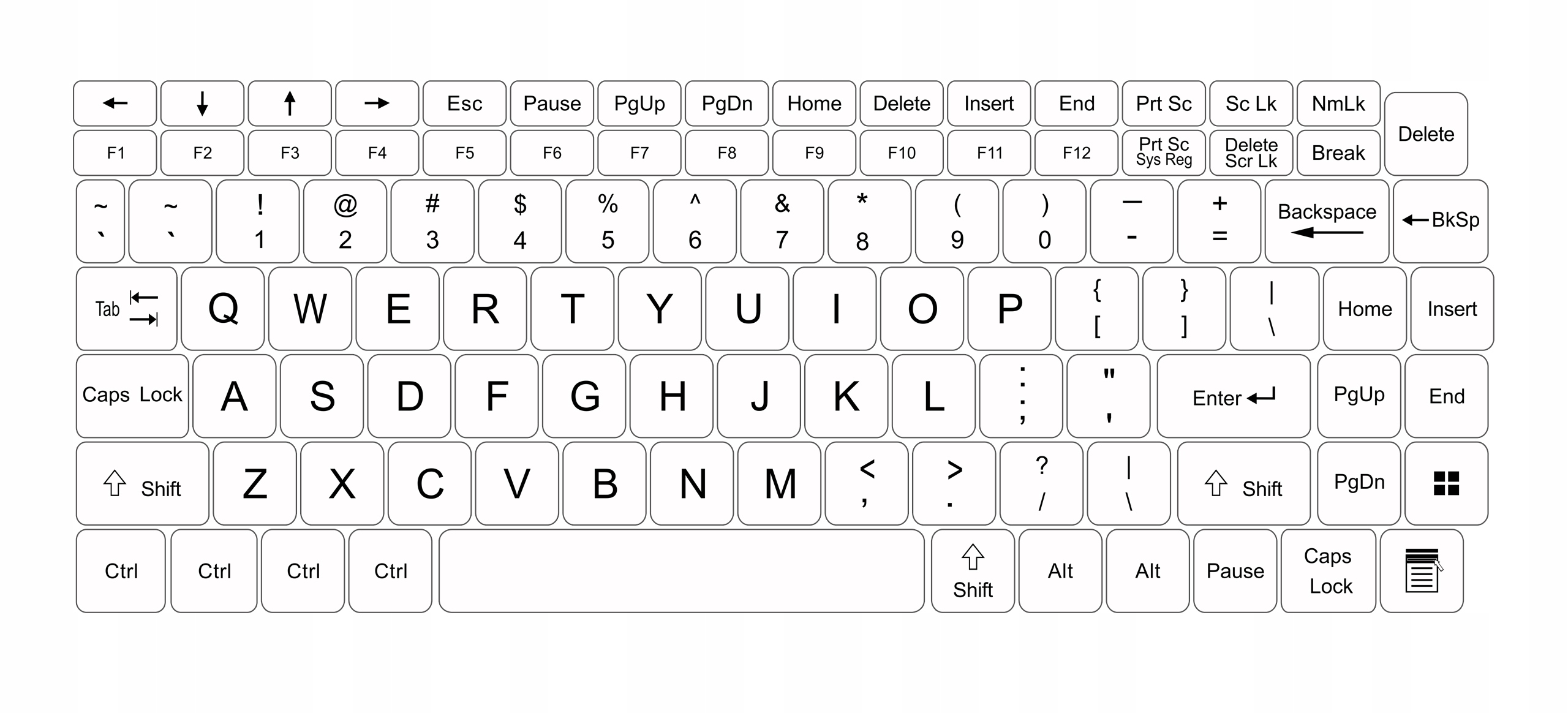 

Naklejki na całą klawiaturę Pl laptopa 14x14 Białe