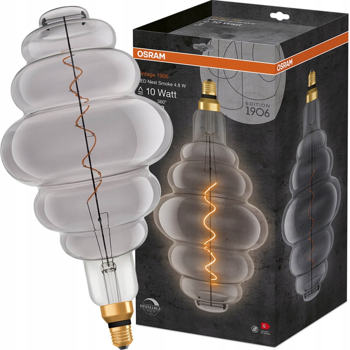 Dekorativní Led žárovka E27 4,8W Stmívatelná Osram