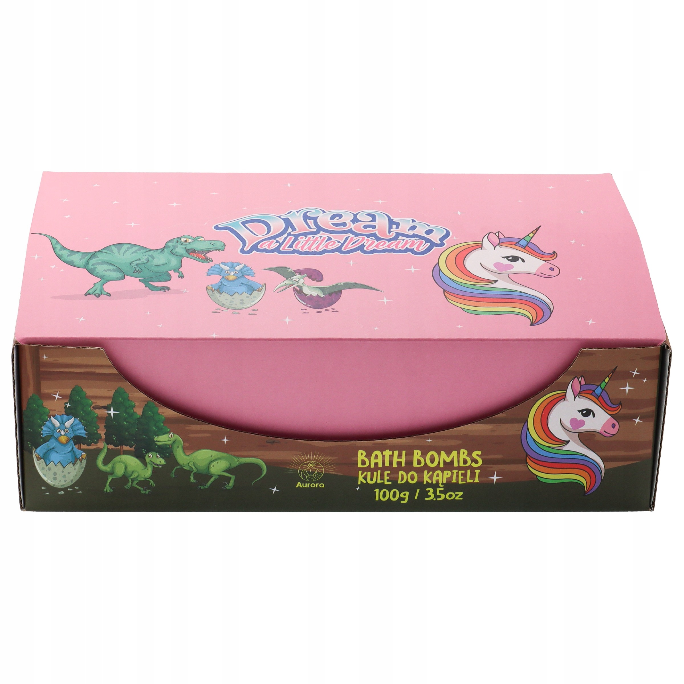 Aurora Kids Magic Koupelové bomby Vajíčka dinosaurů a jednorožců 12 x 100 g