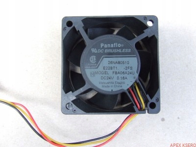 Wentylator 24V/0,16A (60x60x25mm)