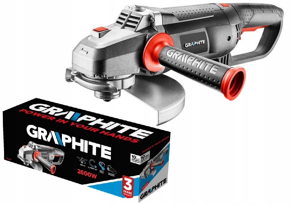 

Graphite Szlifierka Kątowa 59G208 2600W 230mm