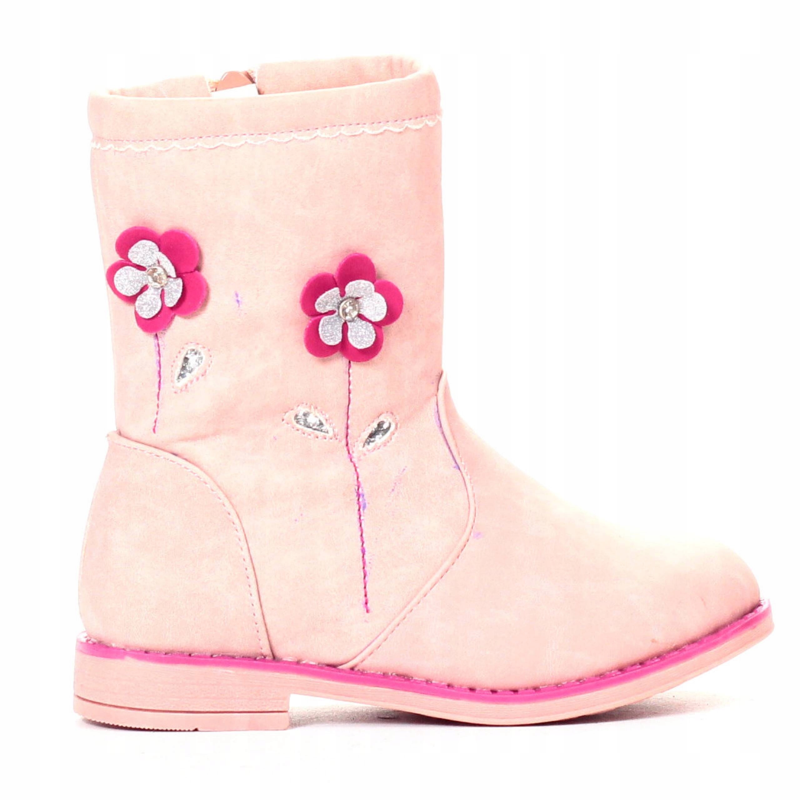 DZIECIĘCE ZIMOWE KOZACZKI BUTY BOTKI OCIEPLANE Płeć dziewczynki