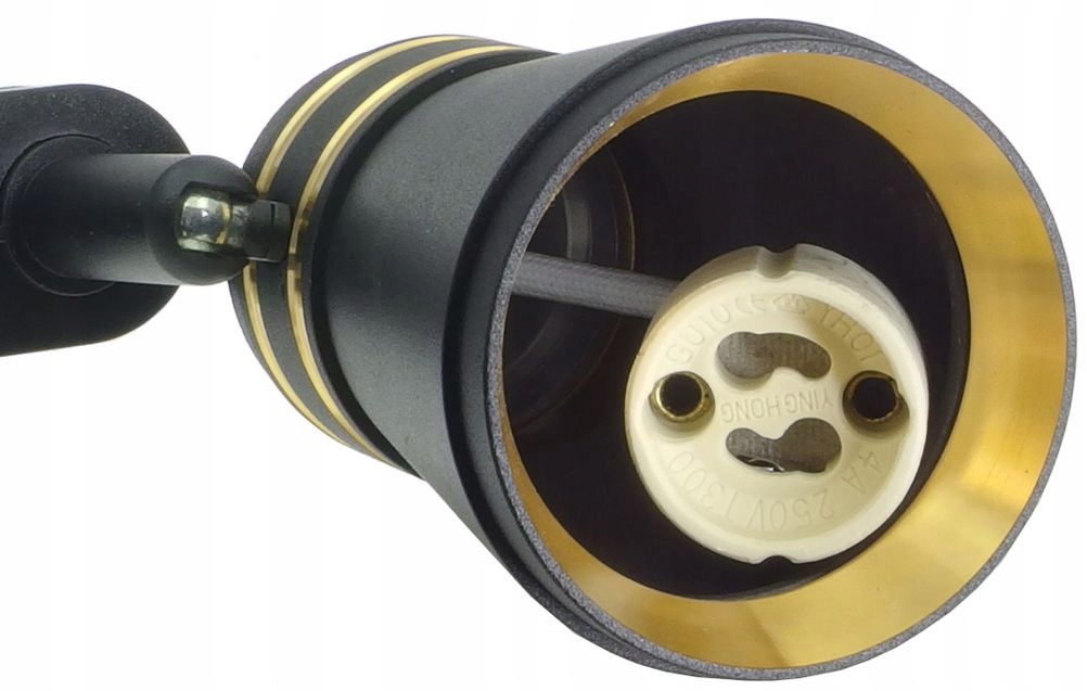 Reflektor szyn. z gn GU10, SILVIO GOLD 60mm czarny EAN (GTIN) 5908263388437