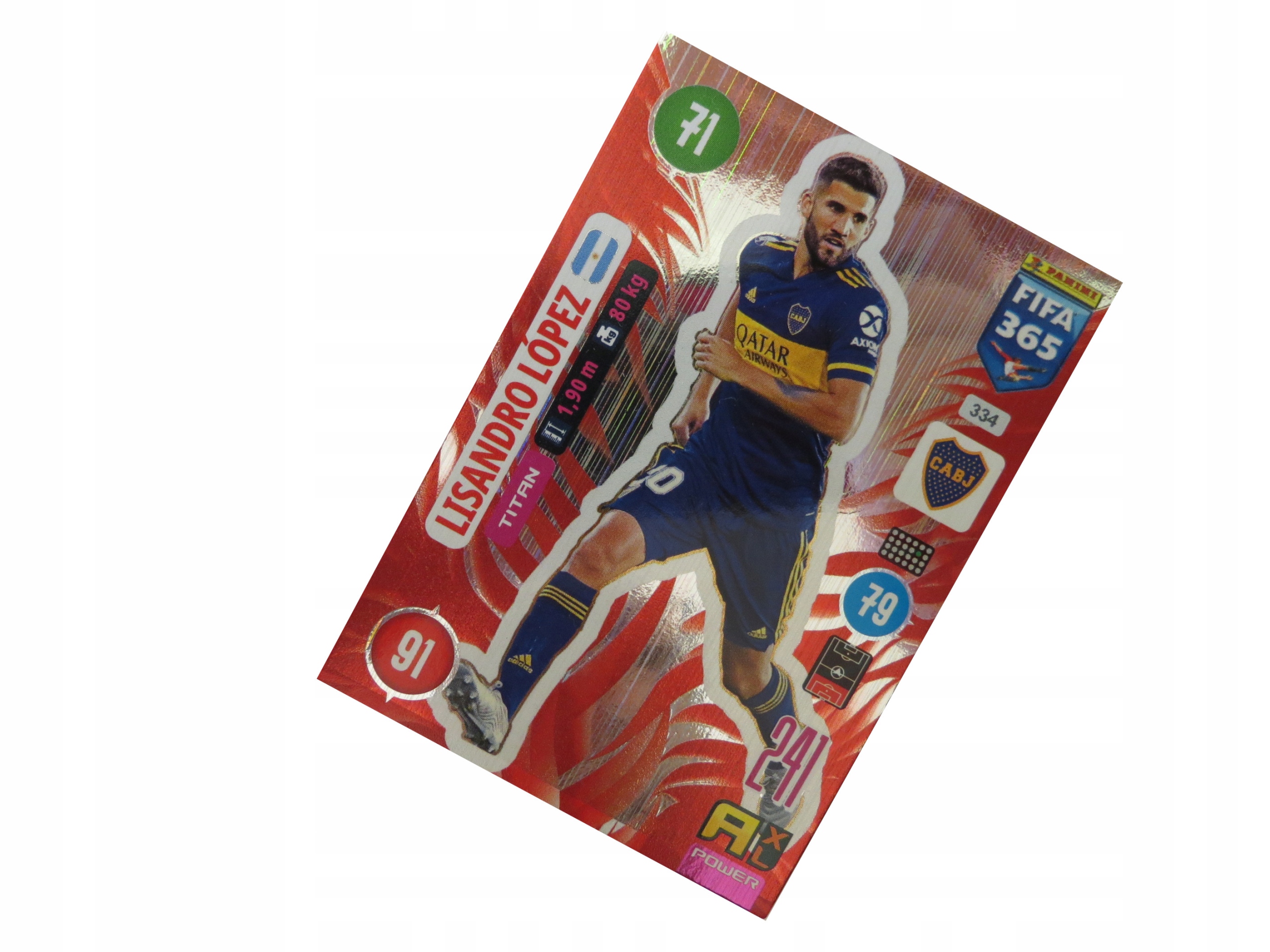 Panini Fifa 365 2021 Karty Piłkarskie Power Titan Lopez 334 Boca Juniors