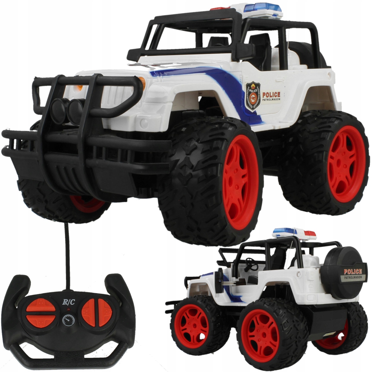 

Samochód Zdalnie Sterowany Monster Truck Policja