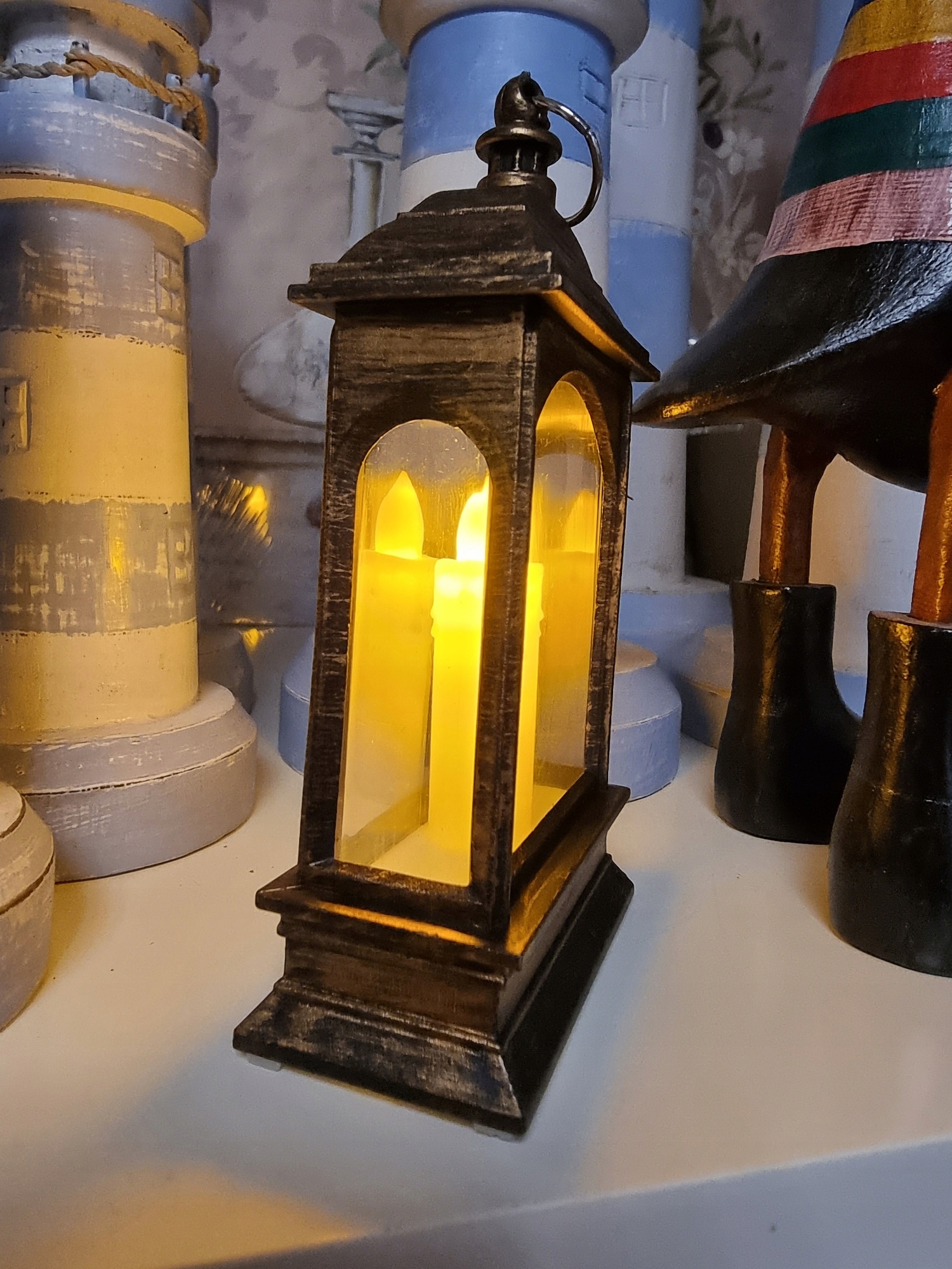 lampion +świeca   AE-7151  12cm — 5