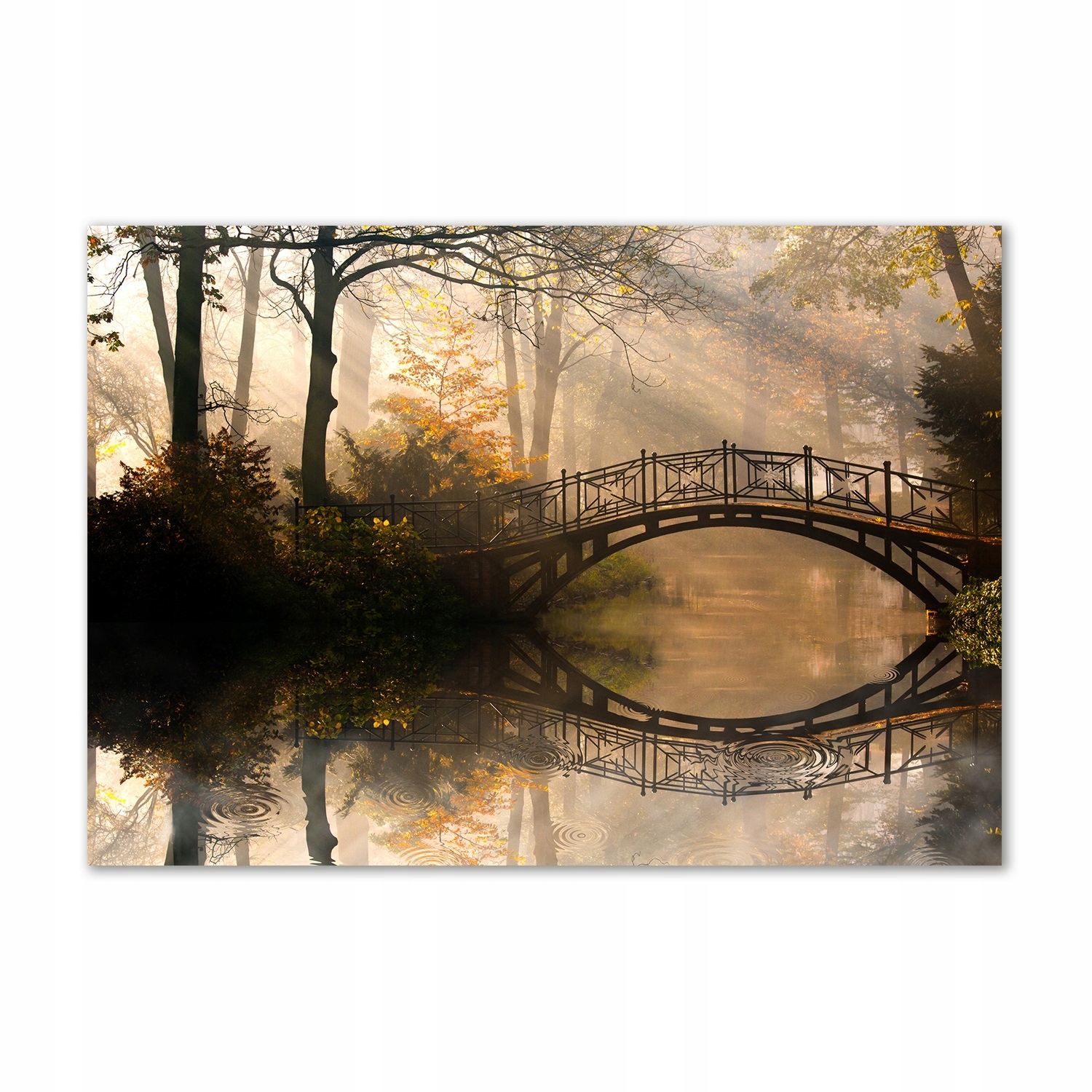 

Foto obraz akrylowy Stary most jesienią 100x70 cm