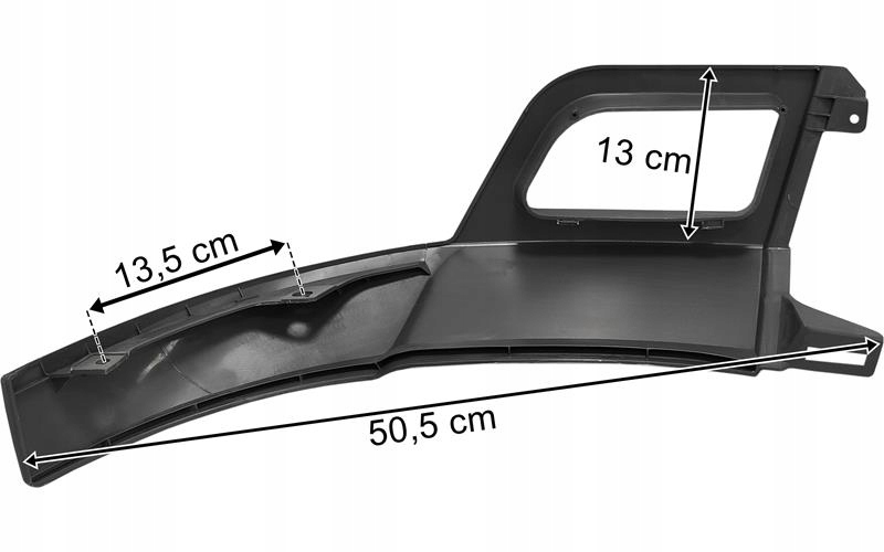 MERCEDES AROCS MP4 ZDERZAK DOLNY LEWY NISKI Strona zabudowy przód