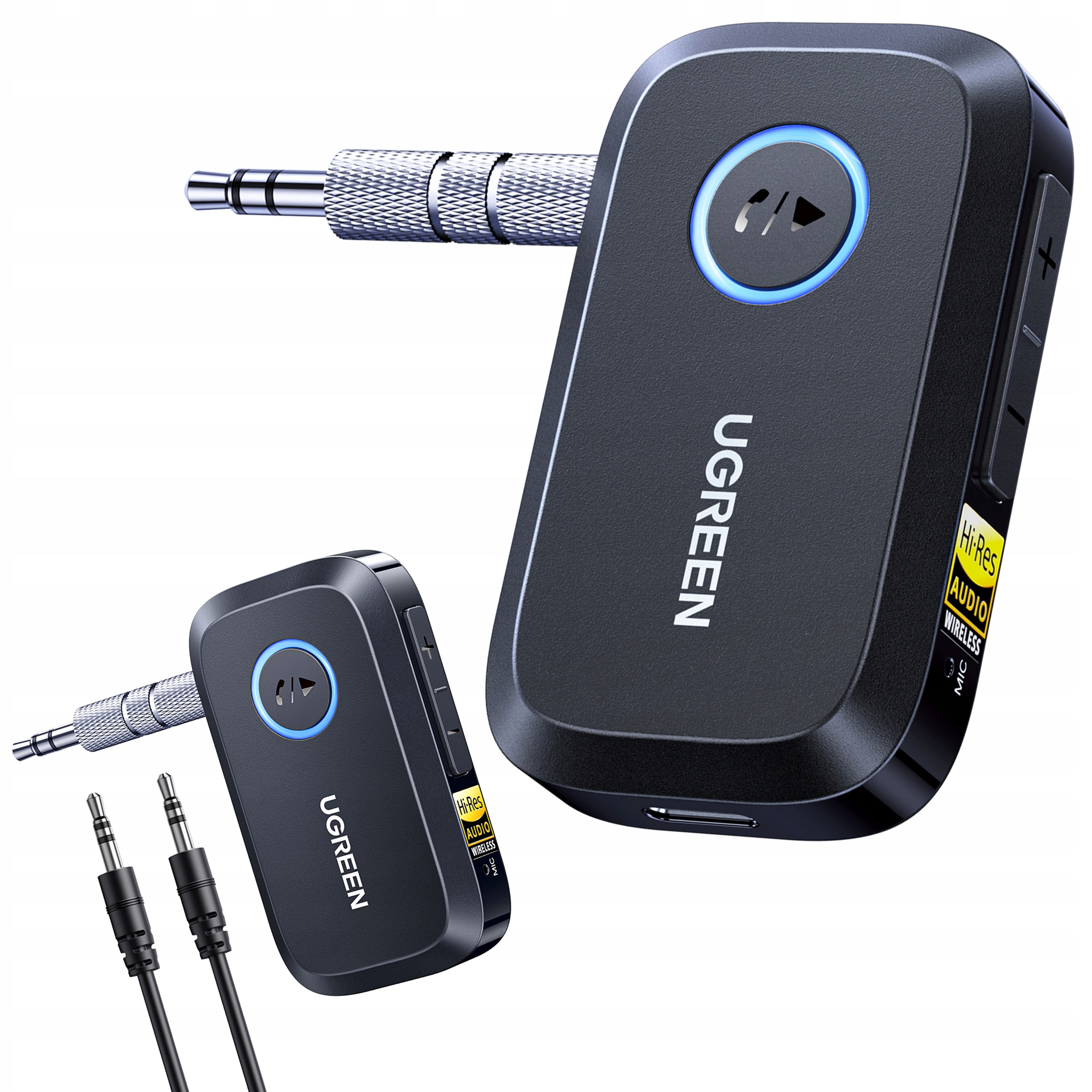 Ugreen 55546 Adaptér Bluetooth přijímač 6.0 Ldac Hi-Res Audio Aux 3.5 mm