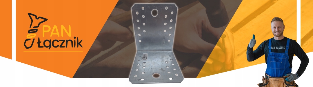 Kątownik łącznik ciesielski KL1 50x50x40x2,5 stalowy ocynkowany