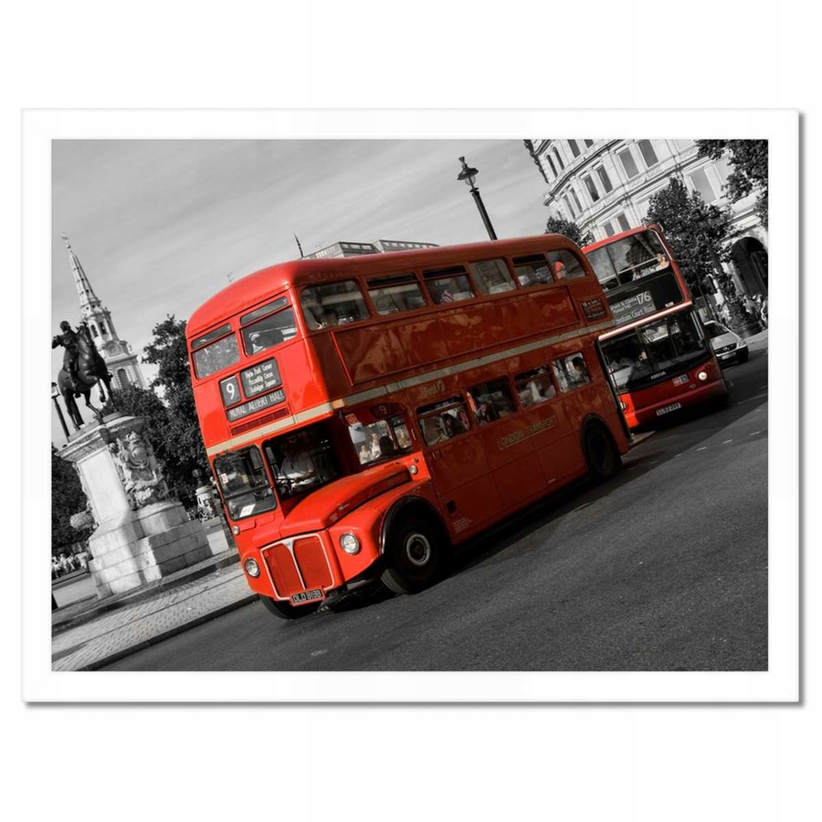 Plakáty v rámu 40x30 Červený autobus Londýn
