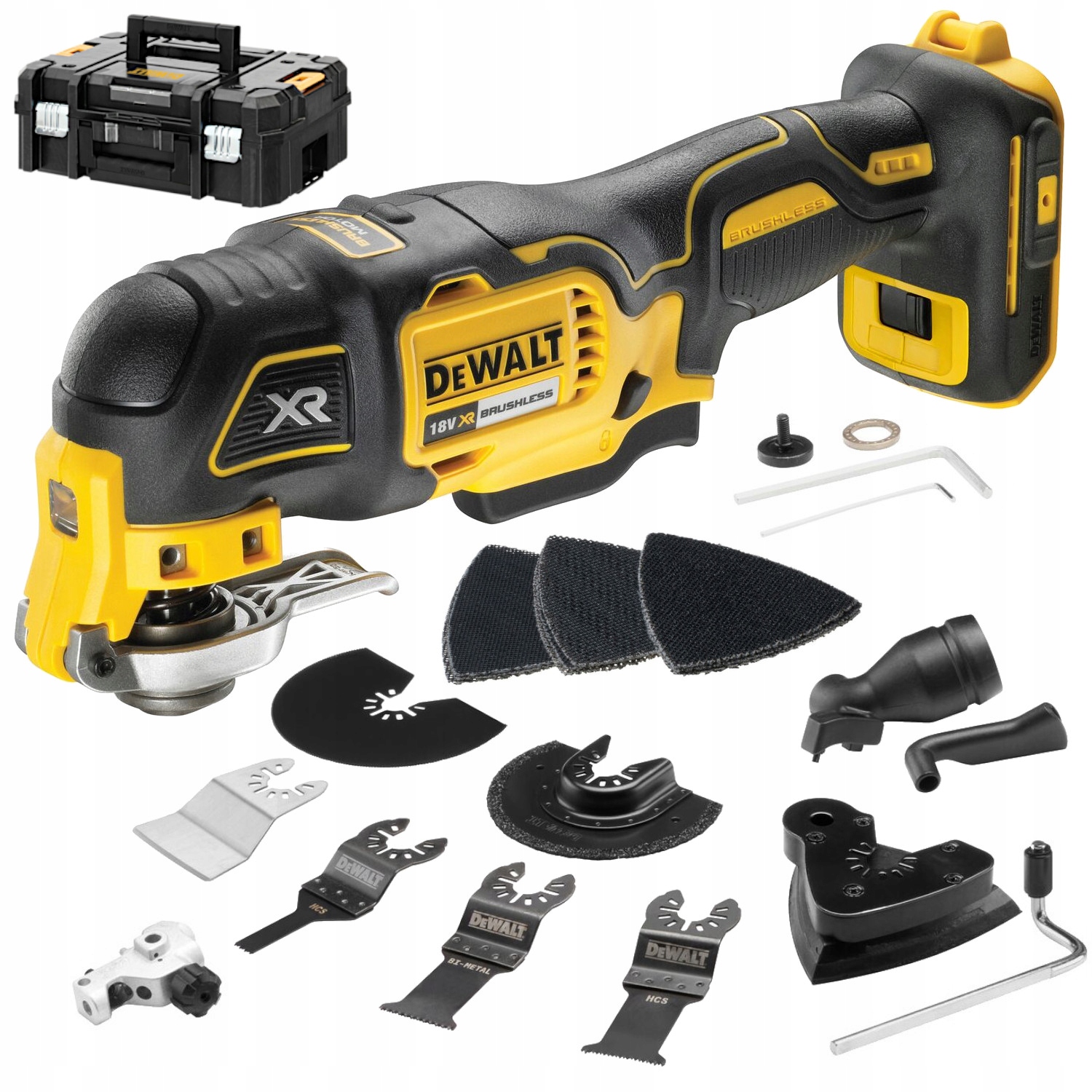 DeWALT Narzędzie wielofunkcyjne multi-tool 18V DCS356NT skrzynia Tstak