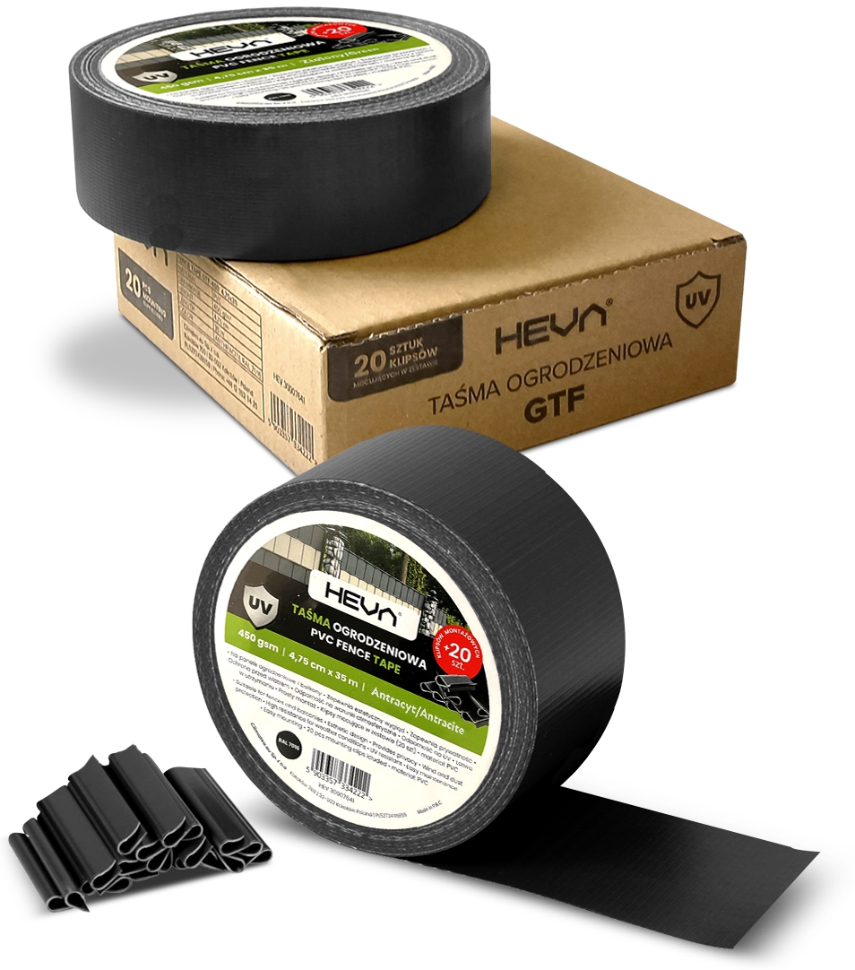 

Taśma ogrodzeniowa na płot wąska 4,75x35 antracyt