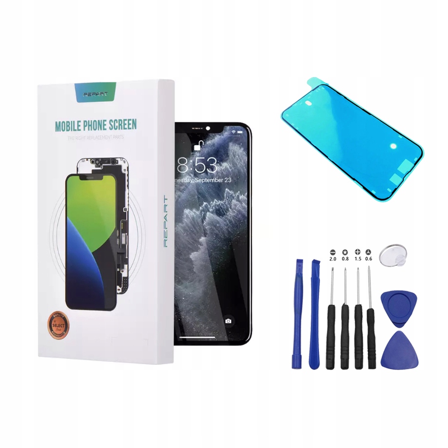 INCELL Wyświetlacz do Apple iPhone 11 Pro Max REPART, narzędzia i uszczelka