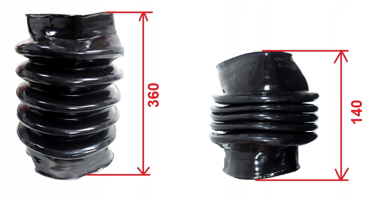 OSŁONA GUMOWA HARMONIJKA MIECH ø160x210 140/360 MM Numer katalogowy części 000001