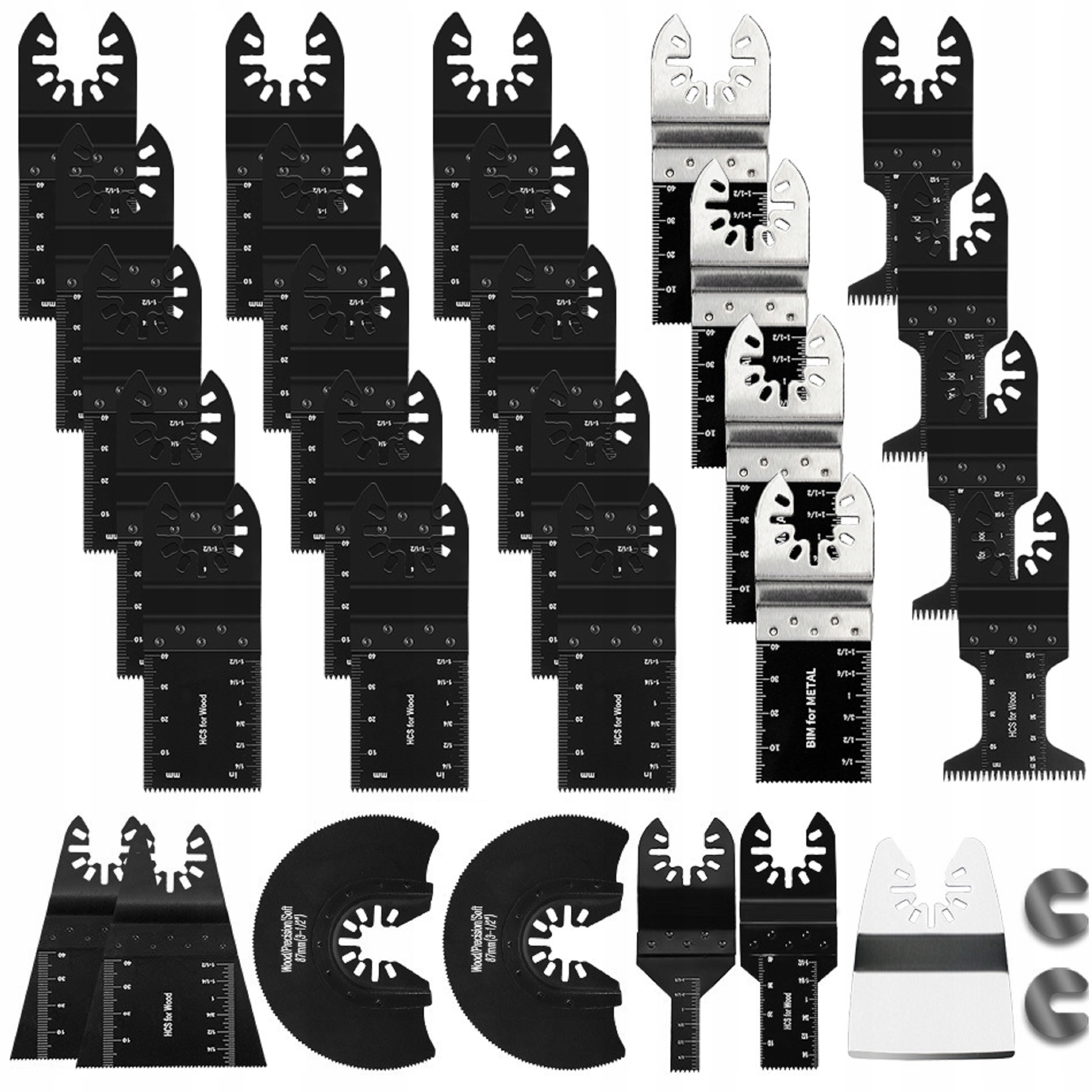 Brzeszczoty Do Narzedzia Wielofunkcyjnego Drewna Metalu Plastiku 31 Sztuk