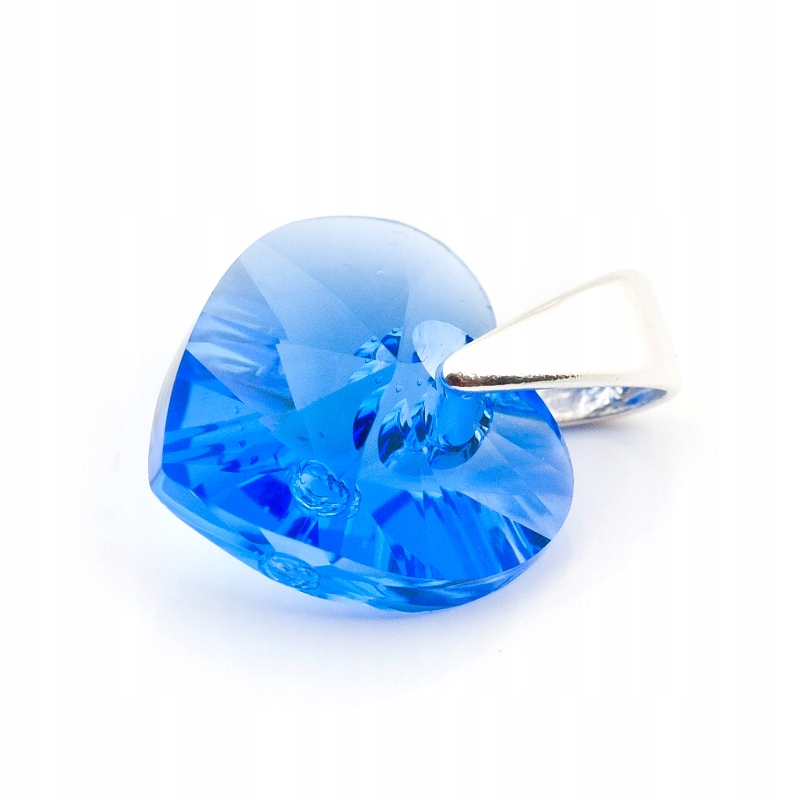 

Wisiorek srebrny 925 z kr. Swarovski Serce 10 Sapp