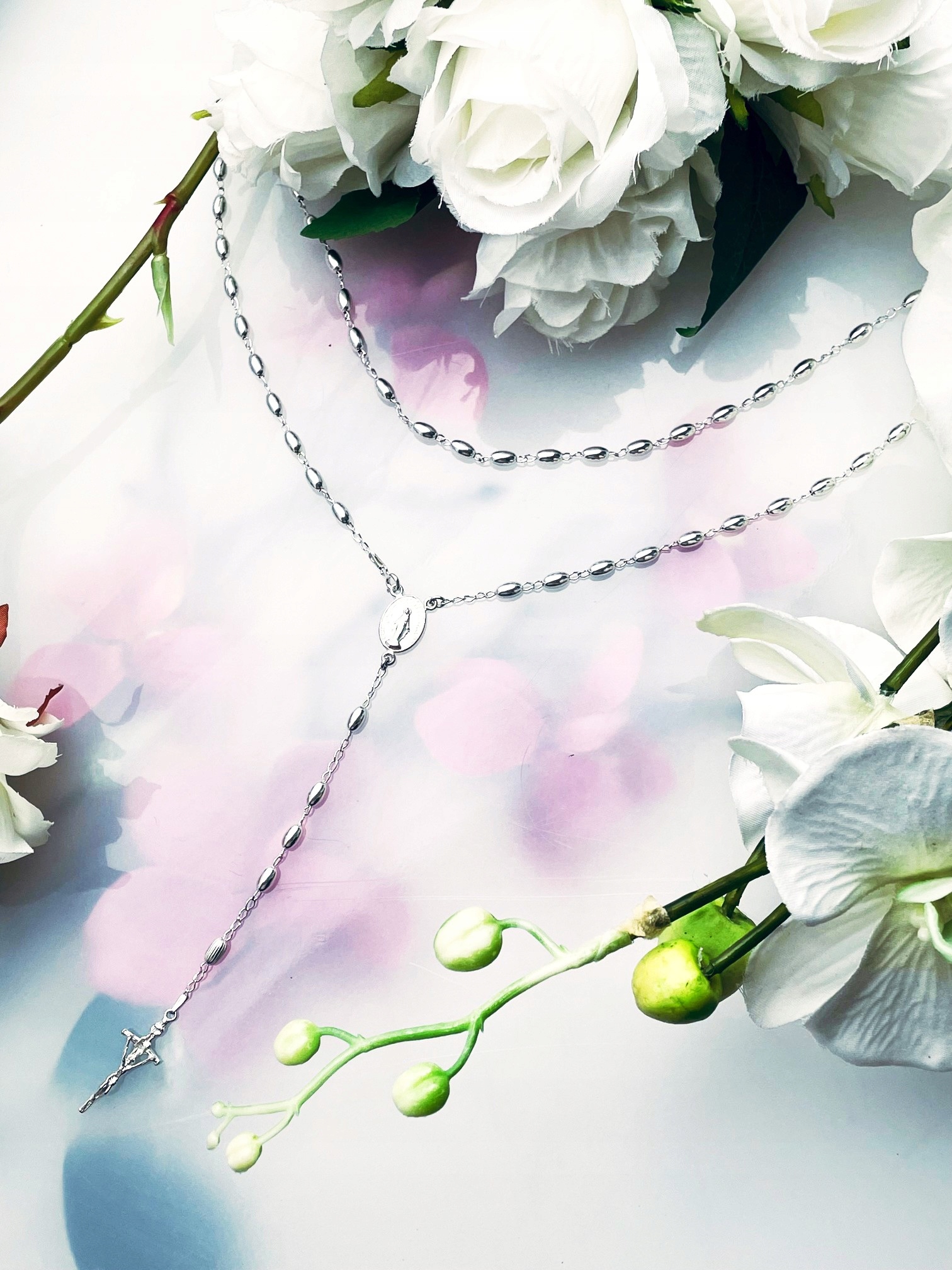 Stříbrný růženec