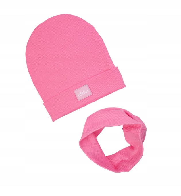 Komplet czapka i komin Ul&Ka Bubble Gum Line 1-3 lat