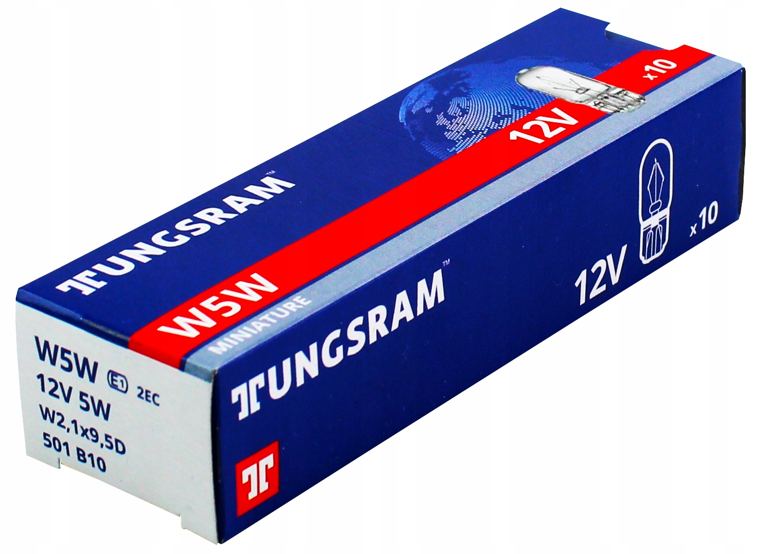 

10x W5W T10 Tungsram 12V 5W Zapasowe Warsztatowe