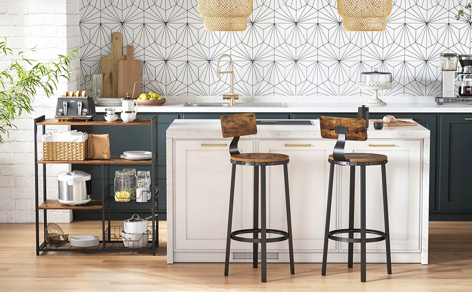 Szafka kuchenna REGAŁ 4 poziomy wyspa 35x80x95 cm vintage LOFT +2 KOSZE Kolor mebla czarny