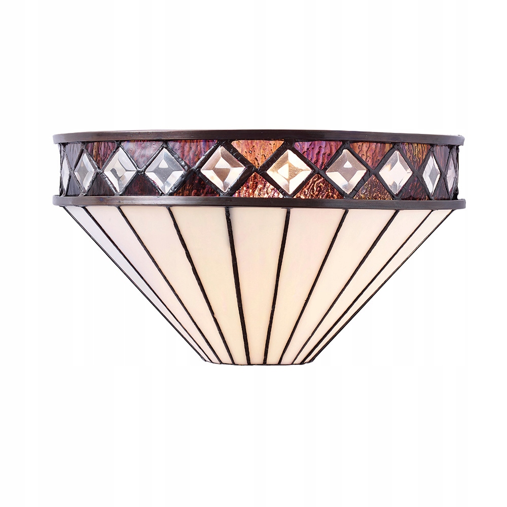 Nástěnné svítidlo Tiffany Fargo Vitrážové nástěnné sklo E14 40W IP20