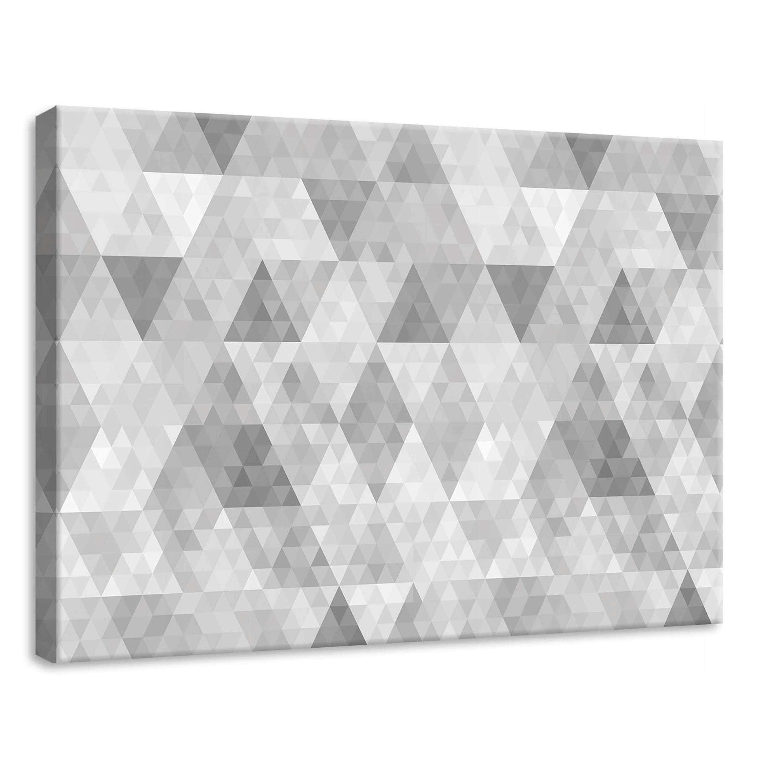 Obraz 70x50 Geometrie trojúhelníky šedá bílá abstrakce minimalismus