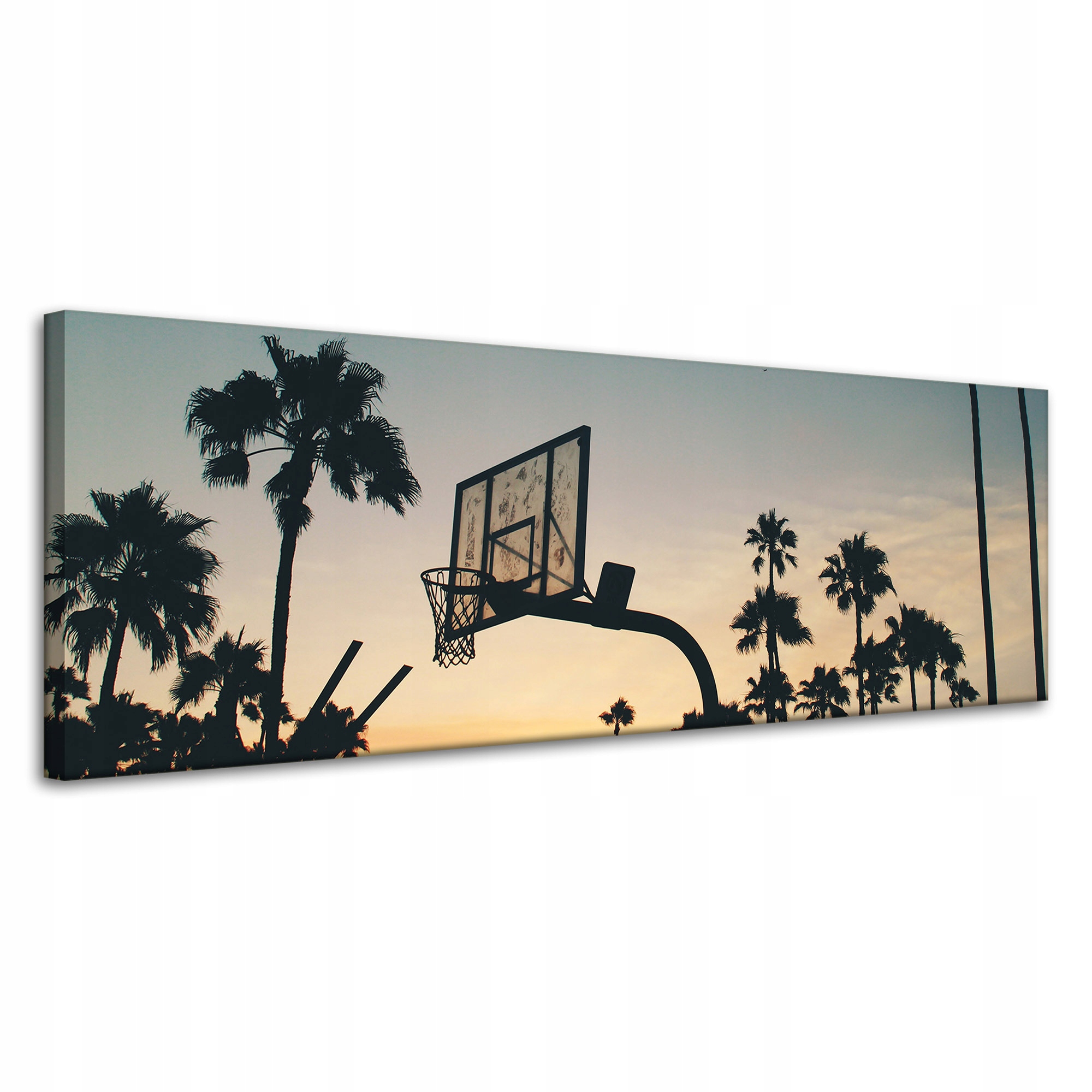 Obraz na plátně Pro Mládež Basketbal Sport Západ Slunce 120x40