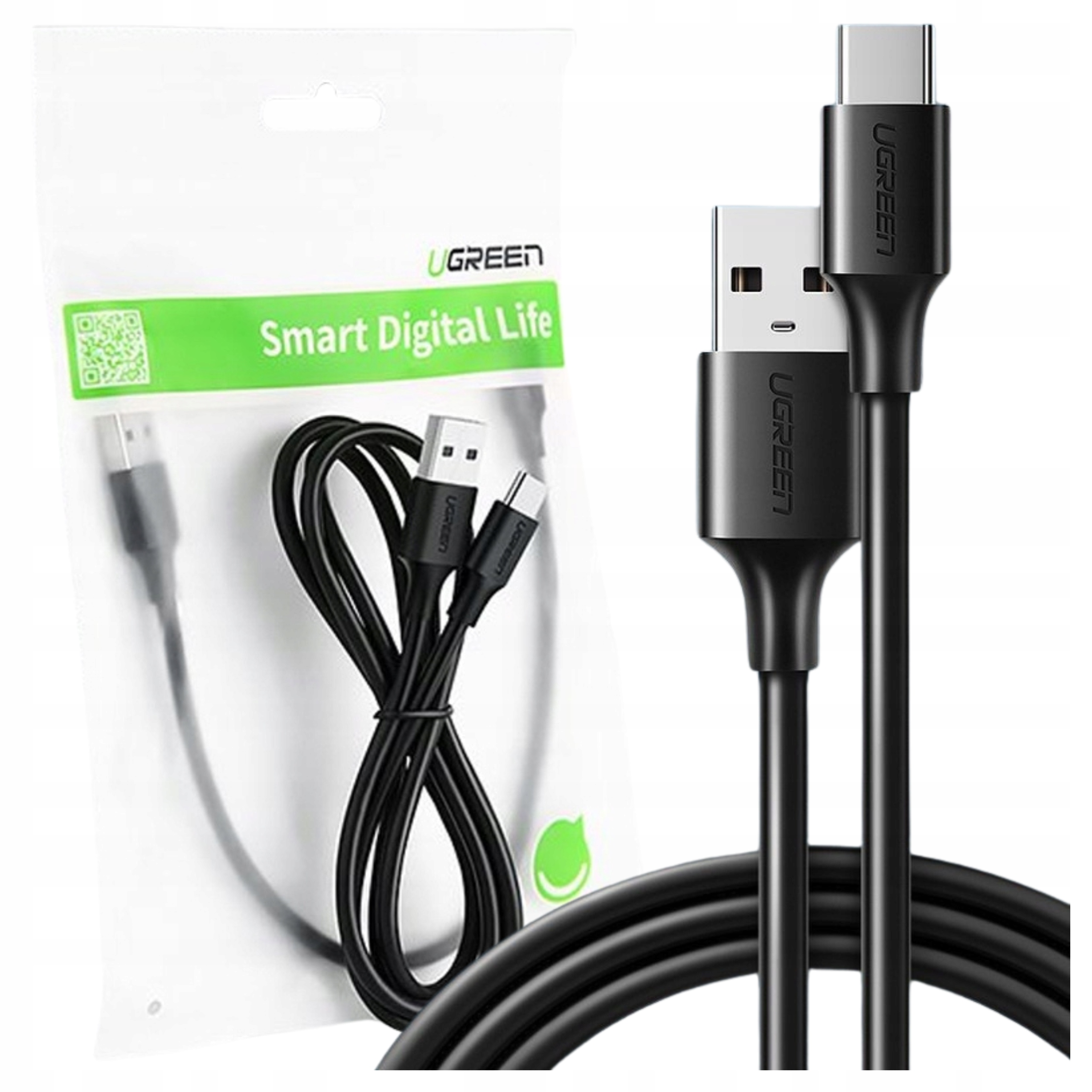 Kabel Usb do Usb-c Ugreen US287 2m (czarny)