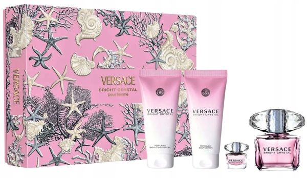 Versace Bright Crystal Edt 90 ml Sprej 5 ml Balzám 100 ml Gel 100 ml