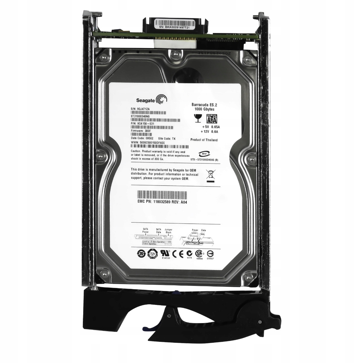 Emc 118032589 005048829 1TB 7.2K Sata II Fc 3.5'' ST31000340NS