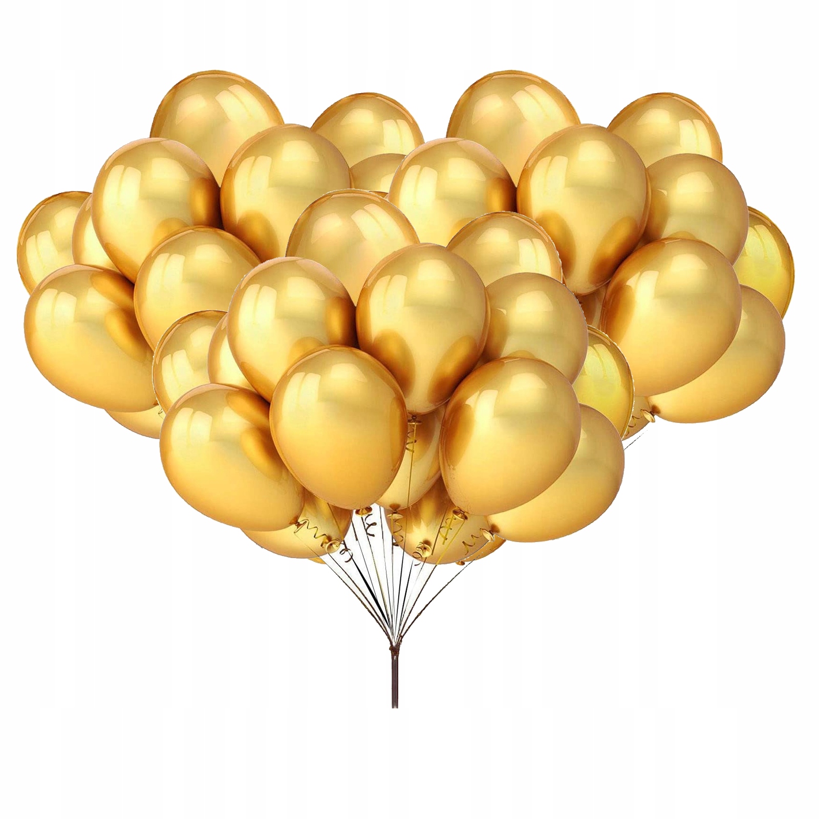 

Duże Balony Złote Metaliczne na Ślub Wesele 100szt