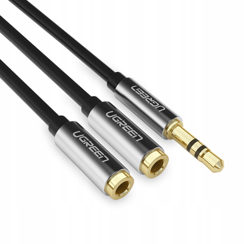 Kabel słuchawkowy Ugreen minijack 3.5 mm męski 2x mini jack 3.5mm żeński