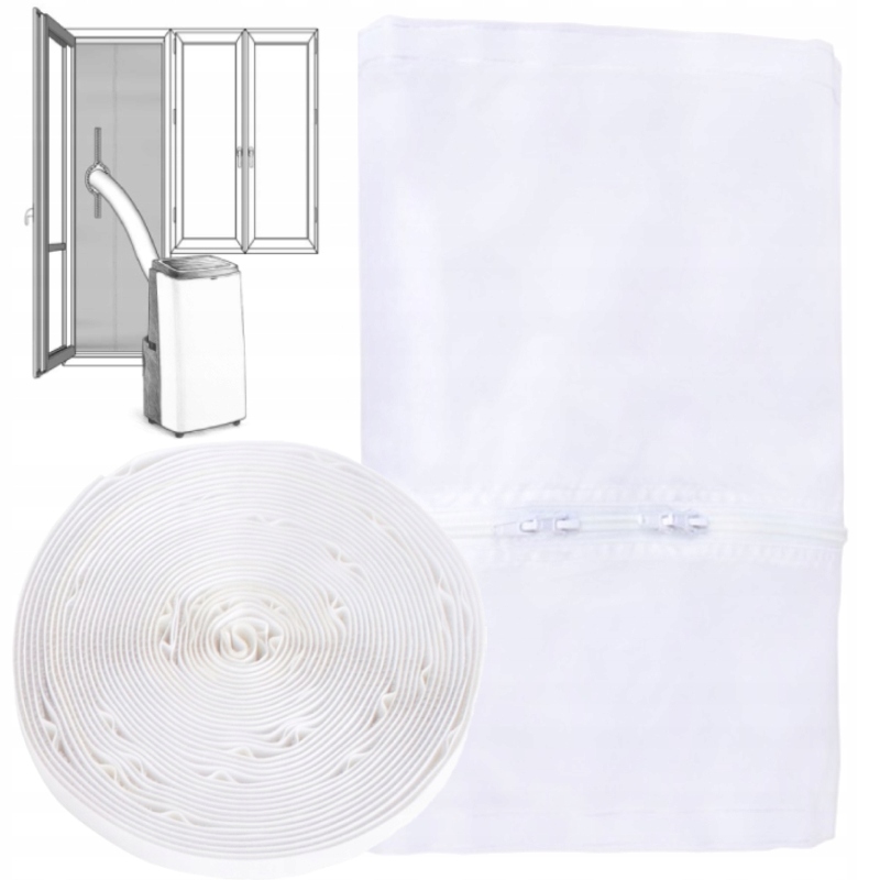 Uszczelka Okienna Rękaw Rury Klimatyzatora Przenośnego Okno Balkonowe 208cm