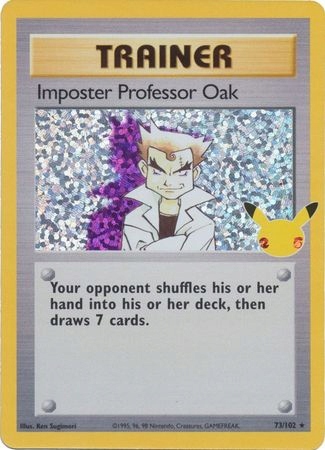 Karta Pokémon - Celebrations Classic - 73/102 - Imposter Professor Oak