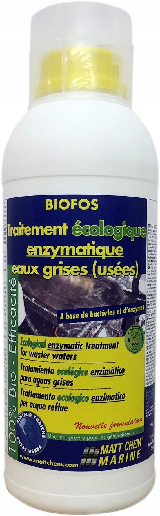 Kapalina Pro Čištění Nádrže Na Šedou Vodu Matt Chem 253 M Biofos Bakterie
