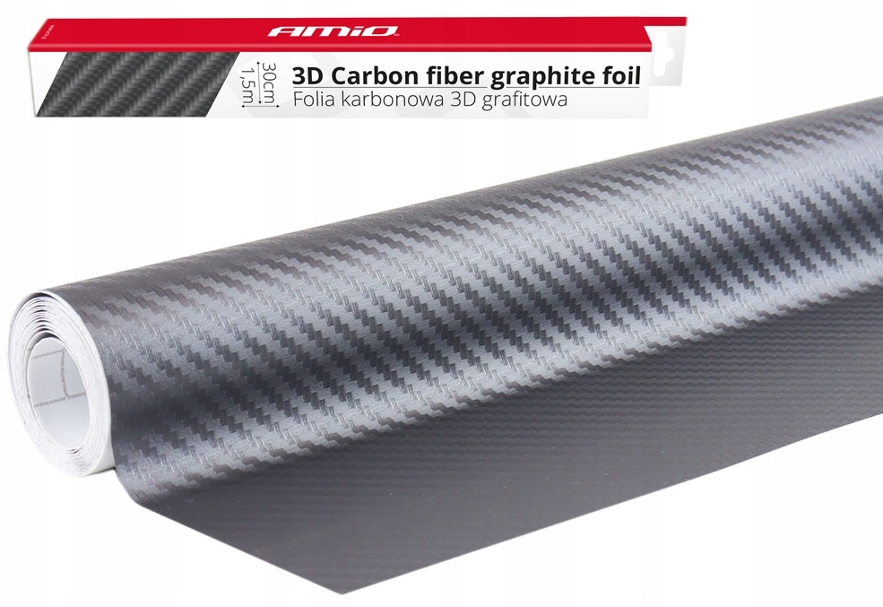 

Folia Carbon 3D Karbon Okleina Grafit Samochodowa
