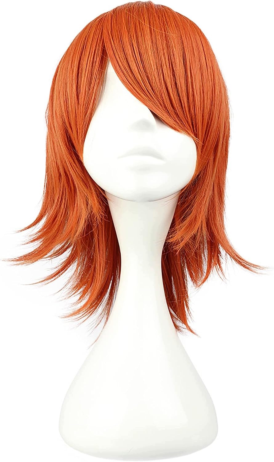 Paruka Z Přírodních Vlasů 35 CM, Oranžová Čepice