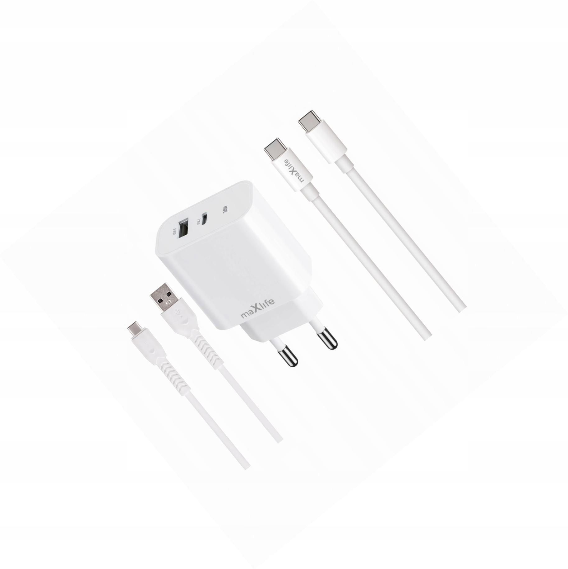 Szybka ładowarka 30W 2 wejścia z dwoma kablami Usb-c do Samsung Galaxy S20