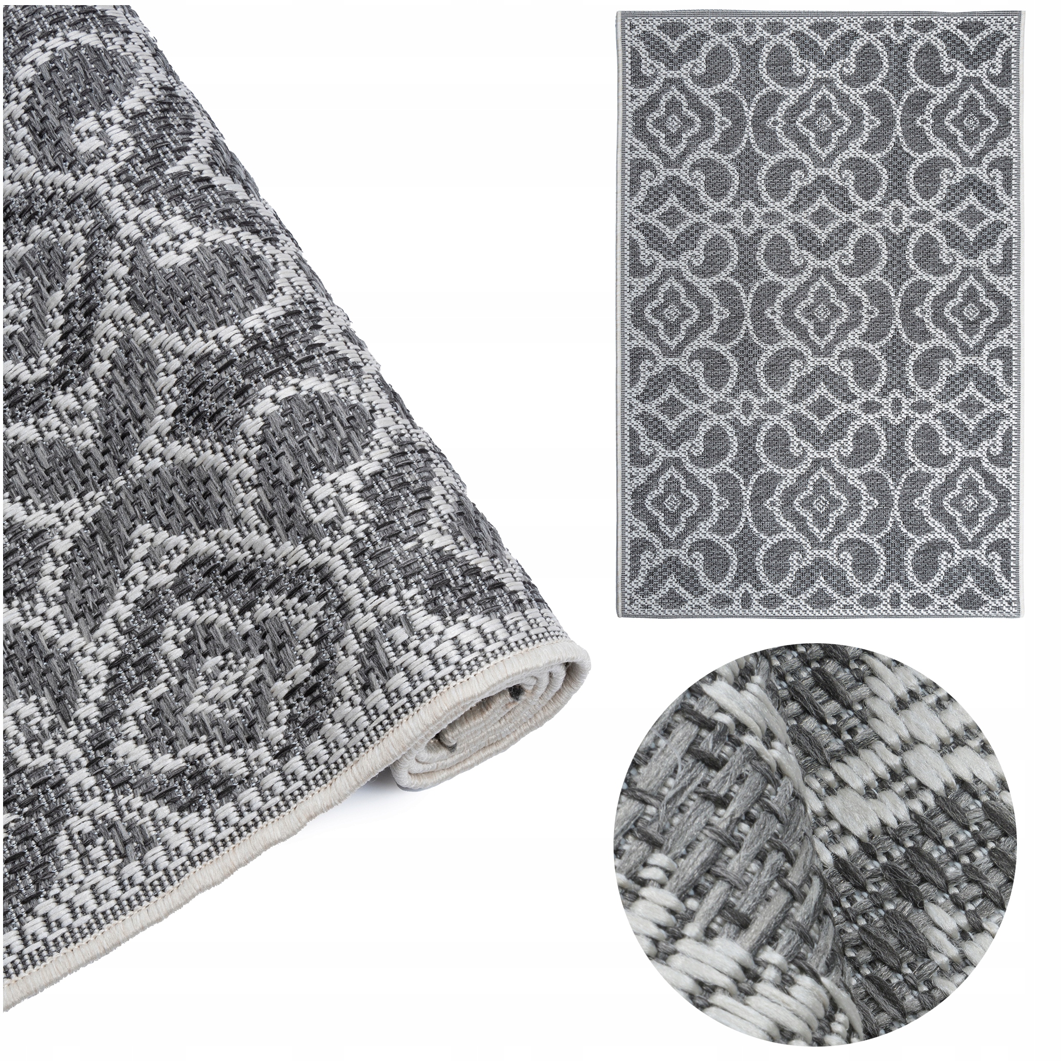 Vonkajší šnúrkový koberec Boho na terasu 120 x 170 cm