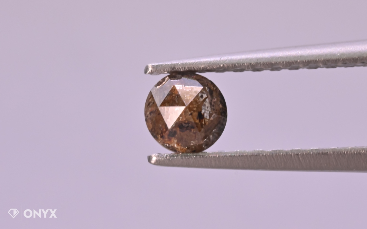 Diamantová fazetovaná rozeta kulatá, průměr 4 mm