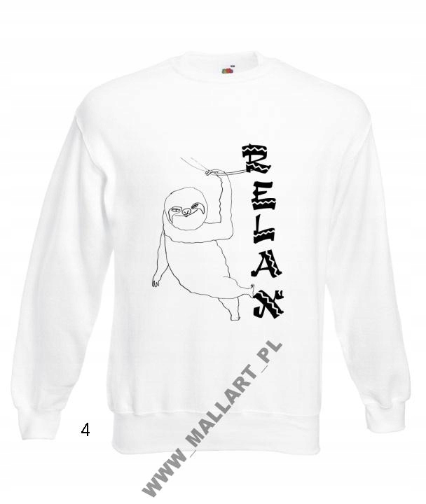 

Bluza Oversize Leniwiec Sloth Śmieszne Wzory