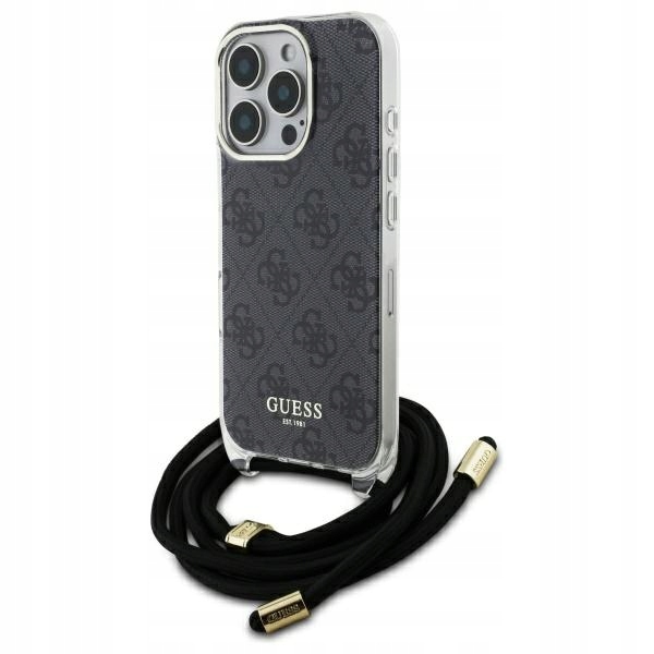 Guess Etui Hardcase Crossbody Cord Do Iphone 16 Pro 6.3 Z Designem 4G Print