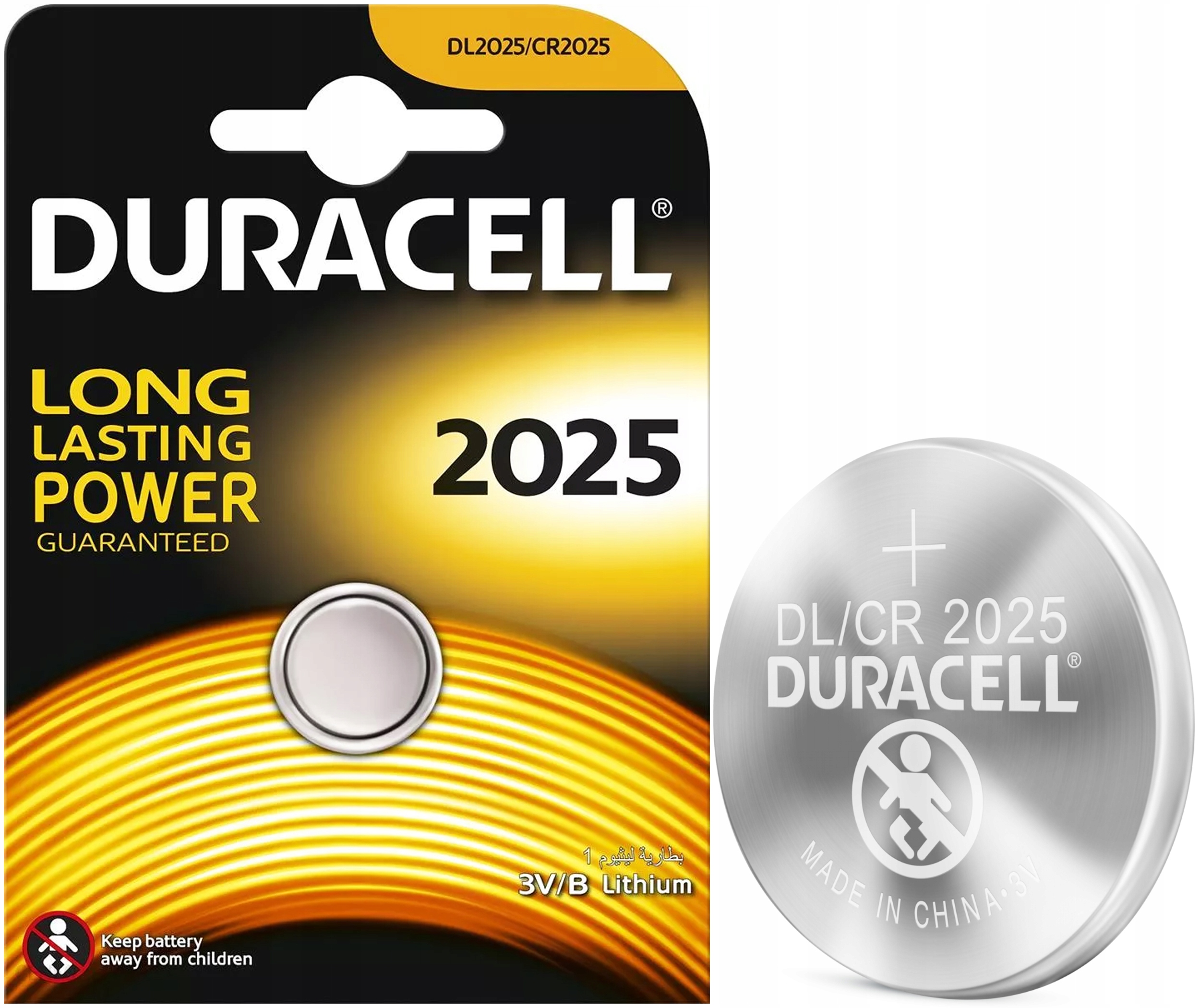 

Bateria litowa Duracell Cr 2025 DL2025 CR2025 3V