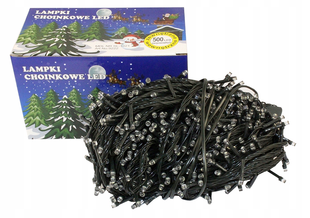 

Lampki Choinkowe Ozdoba Święta 500 Led B. Ciepłe
